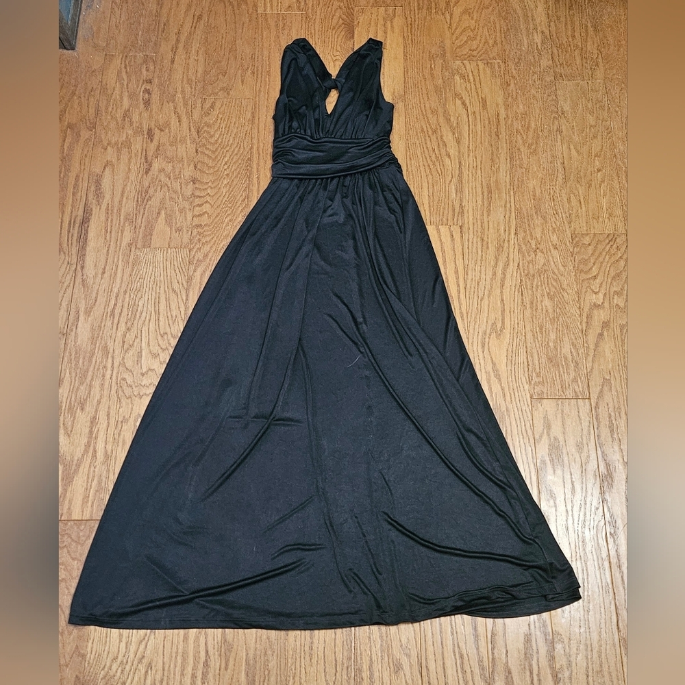 Express Black Strappy Maxi Dress Sz Medium